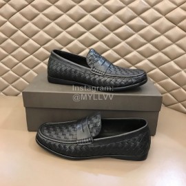 Bottega Veneta Woven Leather Business Shoes For Men