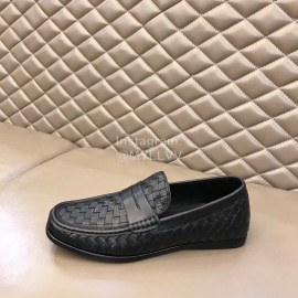Bottega Veneta Woven Leather Business Shoes For Men