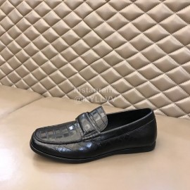Bottega Veneta Calf Leather Business Shoes For Men Black