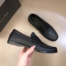 Bottega Veneta Calf Leather Business Shoes Black For Men