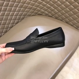 Bottega Veneta Calf Leather Business Shoes Black For Men