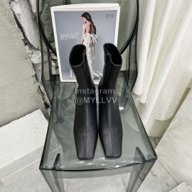 By Far Cowhide High Heeled Boots For Women Black