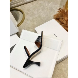 By Far New Sheepskin High Heeled Sandals For Women Black