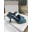 By Far New Sheepskin High Heeled Sandals For Women Blue