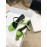 By Far New Sheepskin High Heeled Sandals For Women Green