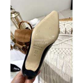 By Far Stevie Cowhide High Heeled Long Boots For Women Black