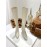 By Far Stevie Cowhide High Heeled Long Boots For Women White