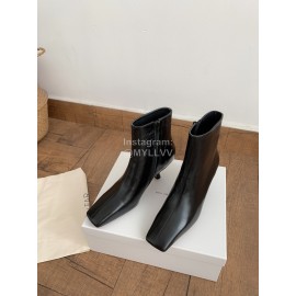 Byfar Autumn Winter New Square Head Side Zipper Boots For Women Black