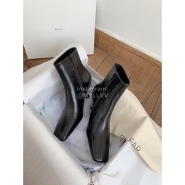 Byfar Autumn Winter New Square Head Side Zipper Boots For Women Black