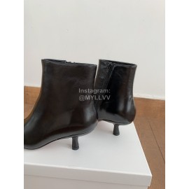 Byfar Autumn Winter New Square Head Side Zipper Boots For Women Black
