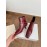 Byfar Autumn Winter New Square Head Side Zipper Boots For Women Wine Red
