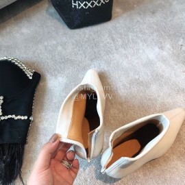 Byfar Winter New Sheepskin High Heel Short Boots For Women Beige