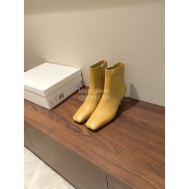 Byfar Winter New Calf High Heel Short Boots For Women Orange