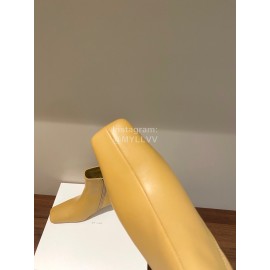 Byfar Winter New Calf High Heel Short Boots For Women Orange