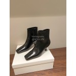 Byfar Winter New Calf High Heel Short Boots For Women Black