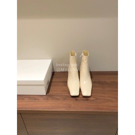 Byfar Winter New Calf High Heel Short Boots For Women Beige