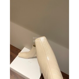 Byfar Winter New Calf High Heel Short Boots For Women Beige