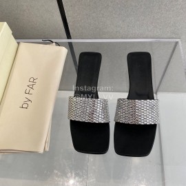 Byfar Summer New Diamond High Heel Slippers For Women Black