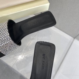 Byfar Summer New Diamond High Heel Slippers For Women Black