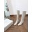 Byfar New Soft Sheepskin High Heel Knee Boots For Women White