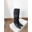 Byfar New Soft Sheepskin High Heel Knee Boots For Women Black