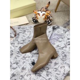 Byfar Autumn Winter Retro Square Head Short Boots For Women 