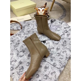 Byfar Autumn Winter Retro Square Head Short Boots For Women 