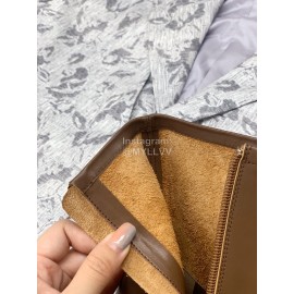 Byfar Autumn Winter Retro Square Head Short Boots For Women Brown