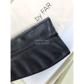 Byfar Fashion Soft Sheepskin High Heel Knee Boots For Women Black