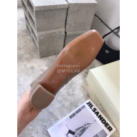 Byfar Fashion Soft Sheepskin High Heel Knee Boots For Women Gray