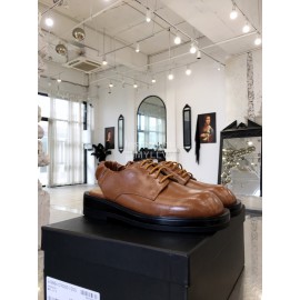 Calvin Luo Cowhide Lace Up Casual Sandals For Women Brown