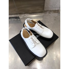 Calvin Luo Cowhide Lace Up Casual Sandals For Women White