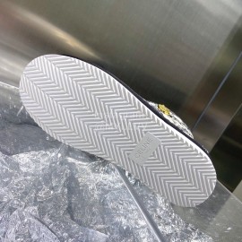 Celine Autumn Winter Printed Wool Chain Short Boots For Women Black