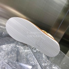 Celine Autumn Winter Printed Wool Chain Short Boots For Women Brown