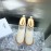Celine Autumn Winter Printed Wool Canvas Short Boots For Women Beige