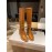 Celine Winter Calf Leather Knee Boots For Women Brown