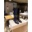 Celine Winter Calf Leather Knee Boots For Women Black