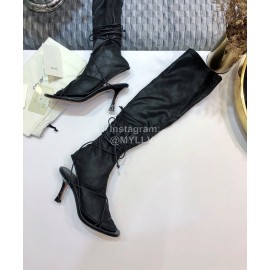 Celine Classic Strap Slim Heel High Elastic Martin Women Boots For Women Black