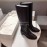 Celine Winter Black Calf Leather Knee Boots For Women 