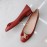 Celine New Sheepskin Flat Heel Shoes For Women Red