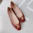 Celine New Sheepskin Flat Heel Shoes For Women Red