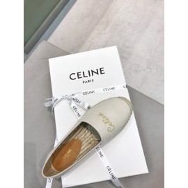 Celine Embroidered Thick Sole Casual Shoes For Women Apricot