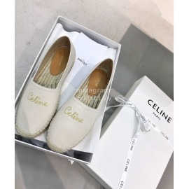Celine Embroidered Thick Sole Casual Shoes For Women Apricot