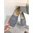 Celine Embroidered Thick Sole Casual Shoes For Women Blue
