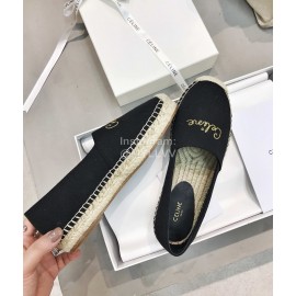 Celine Embroidered Thick Sole Casual Shoes For Women Black