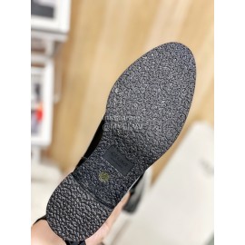 Celine Winter Cowhide Wool High Heeled Boots For Women Black