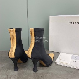 Celine Fashion Color Matching Soft High Heeled Boots For Women 