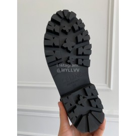 Celine Black Cowhide Short Boots For Women