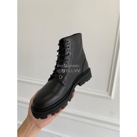 Celine Cowhide Lace Up Short Boots For Women