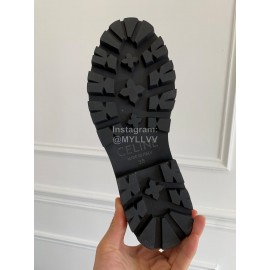 Celine Cowhide Lace Up Short Boots For Women